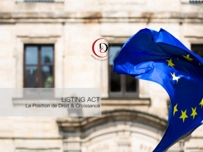 Consultation « Listing Act » de la Commission Européenne
