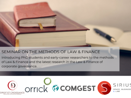 Seminar on the Methods of Law & Finance