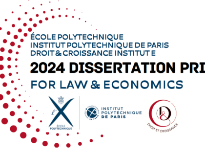 2024 Dissertation prize for Law and Economics